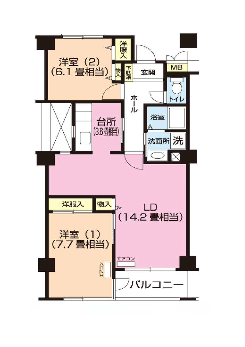 パティオス9番街 408号室